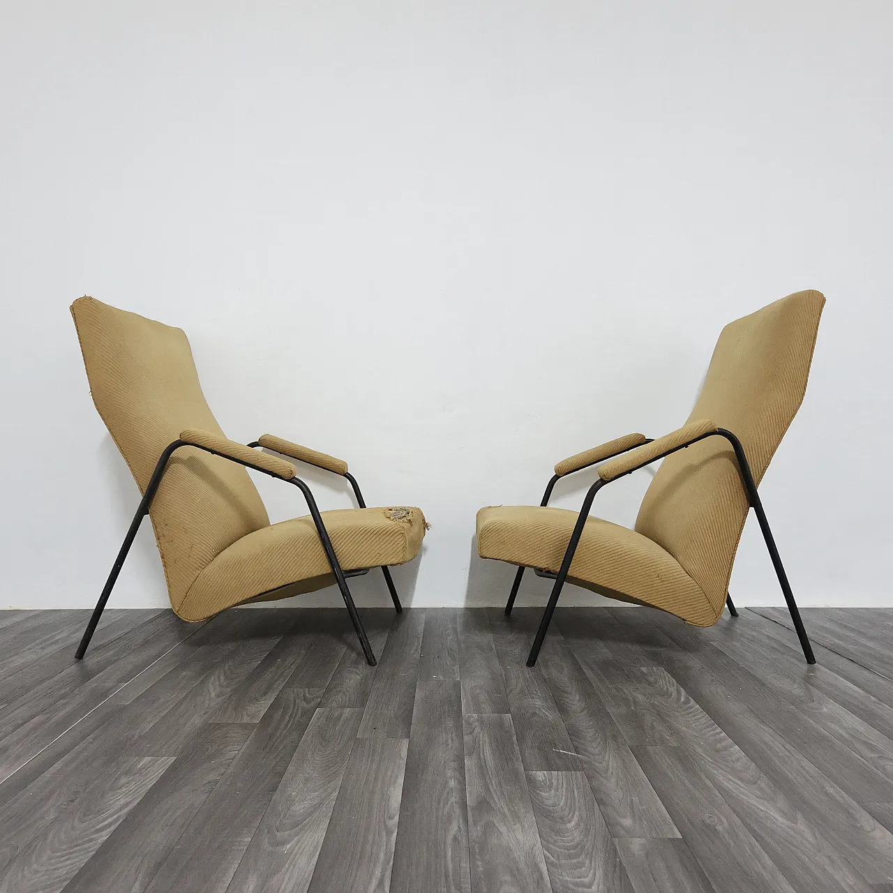 Pair of armchairs by Alf Svensson for Ljung Industrier, 1950s 9