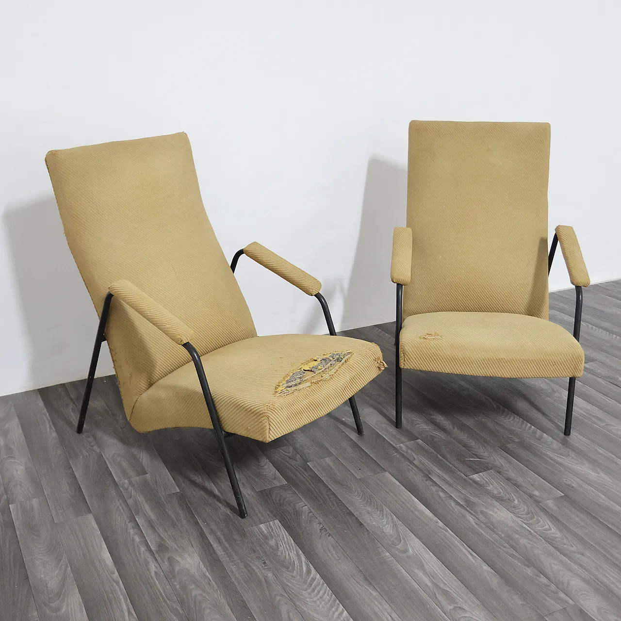 Pair of armchairs by Alf Svensson for Ljung Industrier, 1950s 13