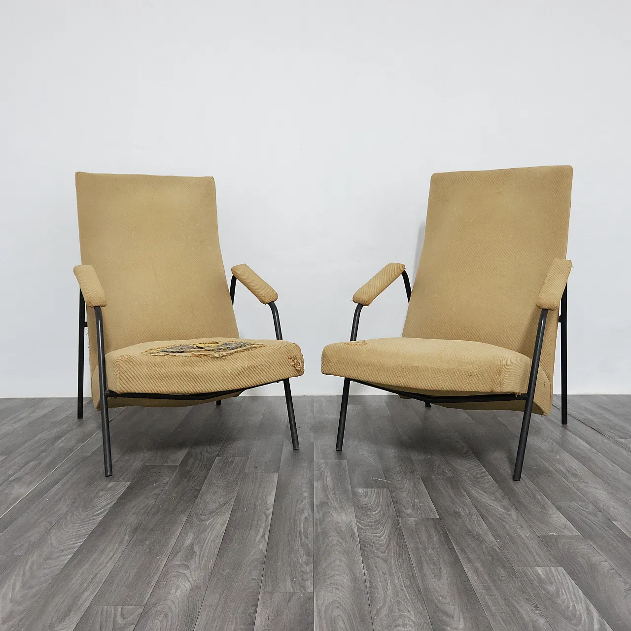 Pair of armchairs by Alf Svensson for Ljung Industrier, 1950s 14