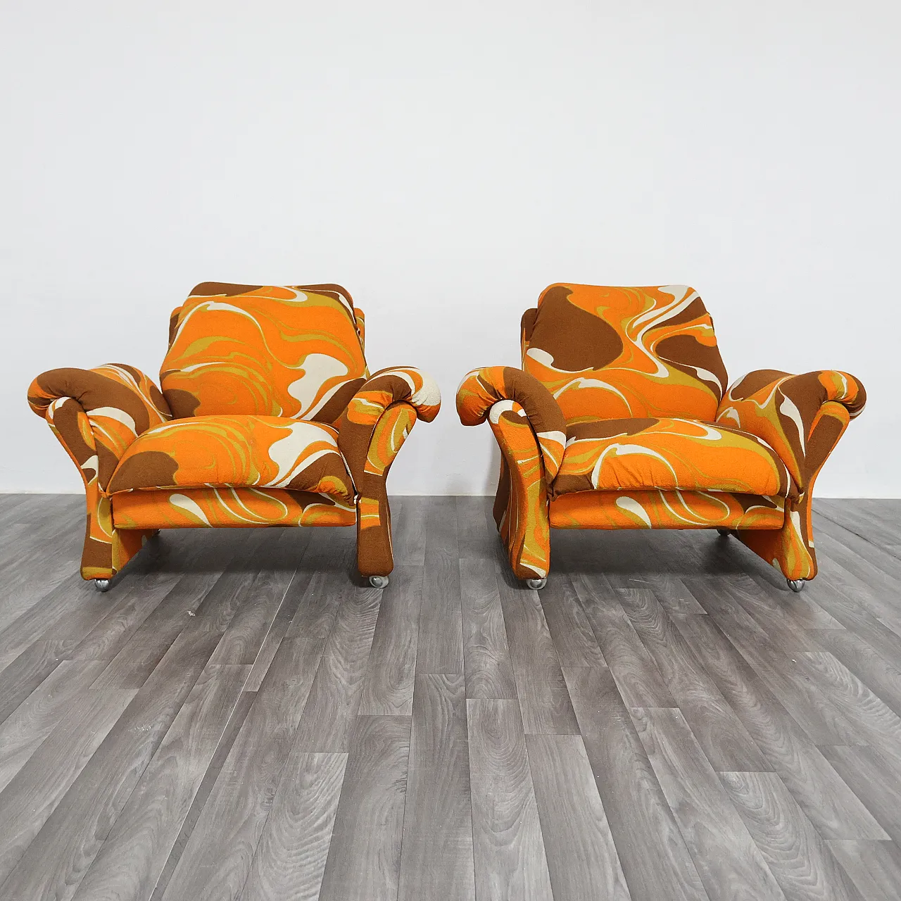 Coppia poltrone Ionica di Guarnacci Padovano Vagnoni per 1P, anni '70 6