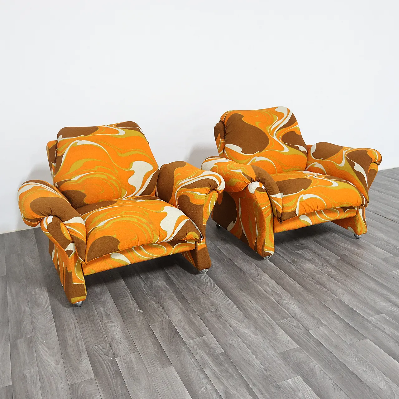 Coppia poltrone Ionica di Guarnacci Padovano Vagnoni per 1P, anni '70 7