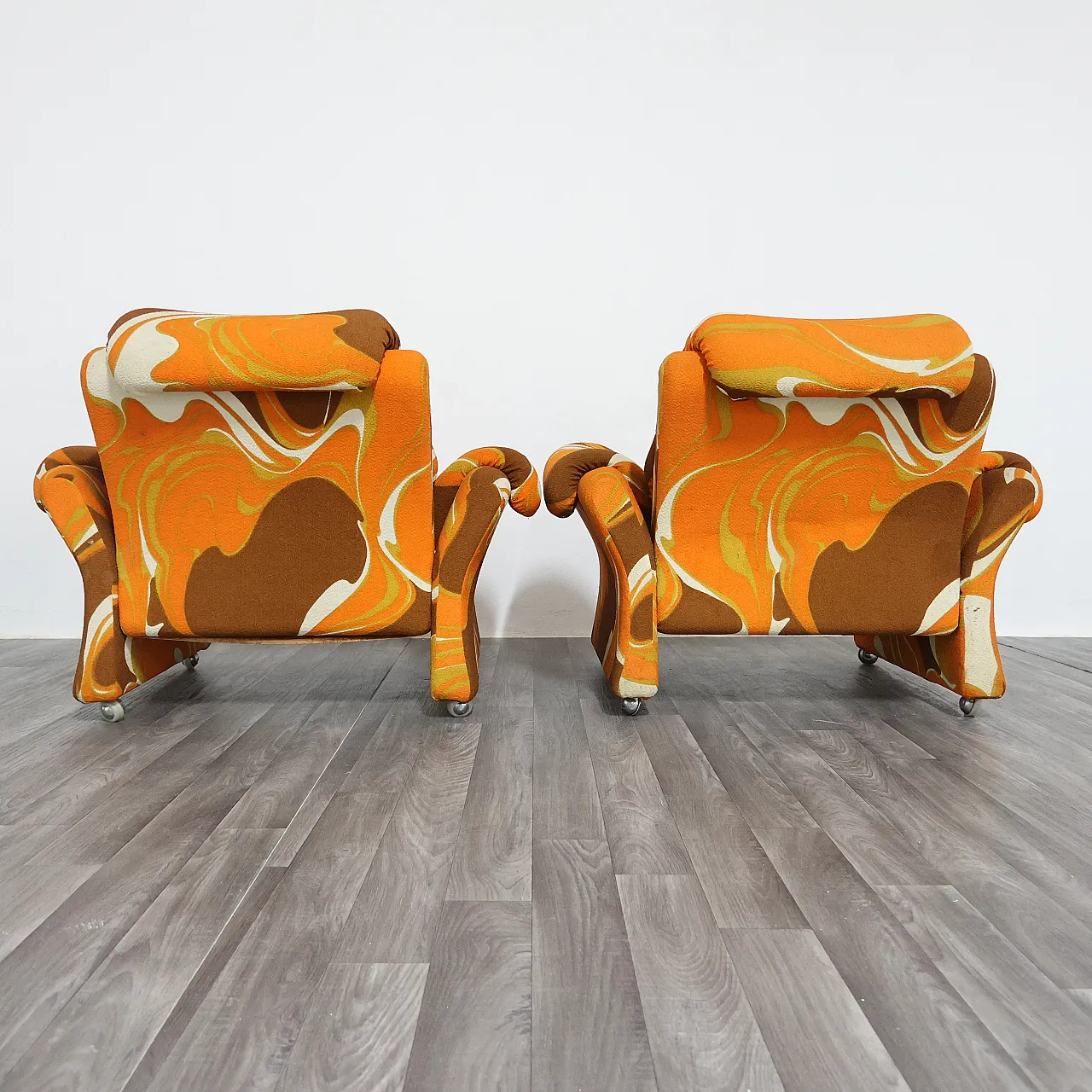 Coppia poltrone Ionica di Guarnacci Padovano Vagnoni per 1P, anni '70 18