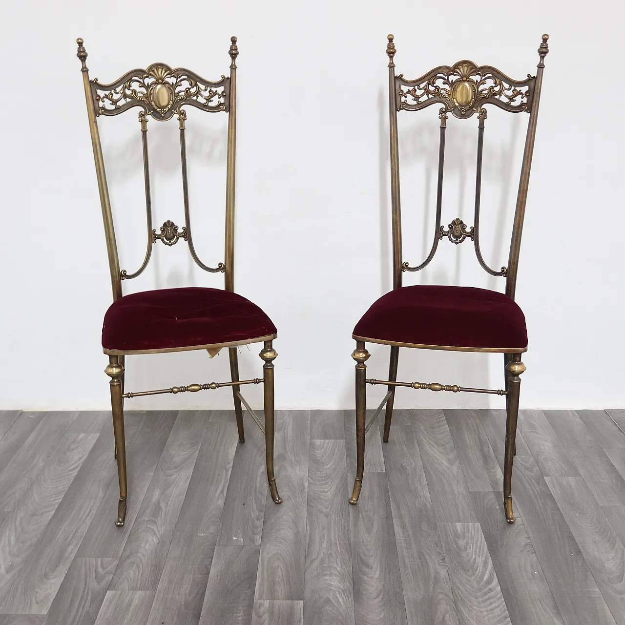 Pair of chairs by Pier Luigi Colli, Mid-Century style, 1950s 2