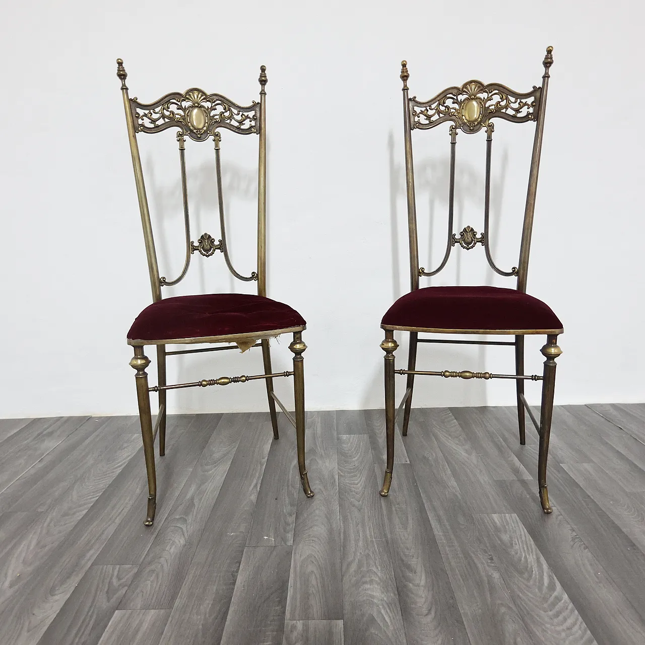 Pair of chairs by Pier Luigi Colli, Mid-Century style, 1950s 3