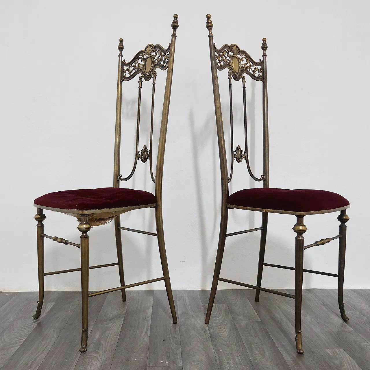 Pair of chairs by Pier Luigi Colli, Mid-Century style, 1950s 5