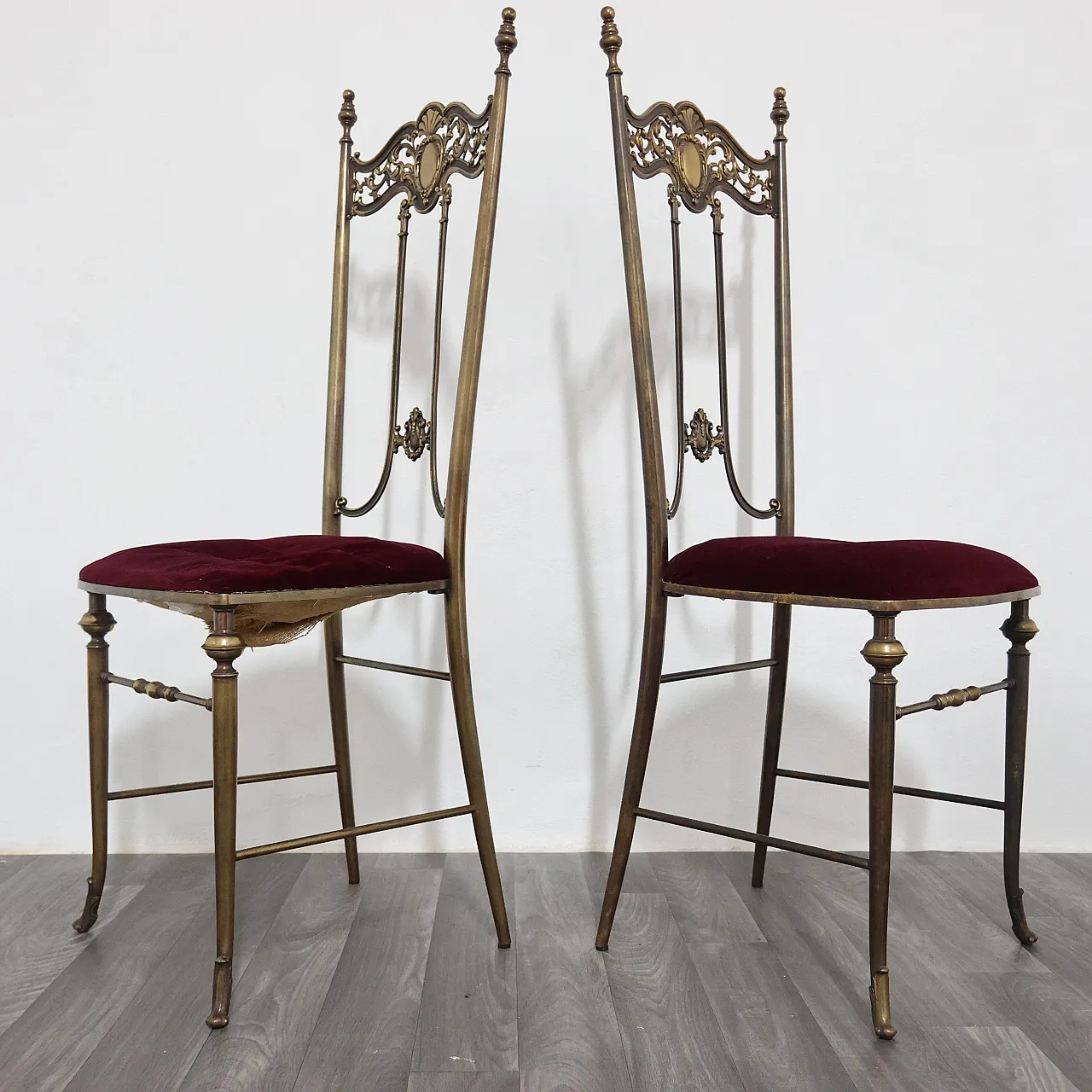 Pair of chairs by Pier Luigi Colli, Mid-Century style, 1950s 14