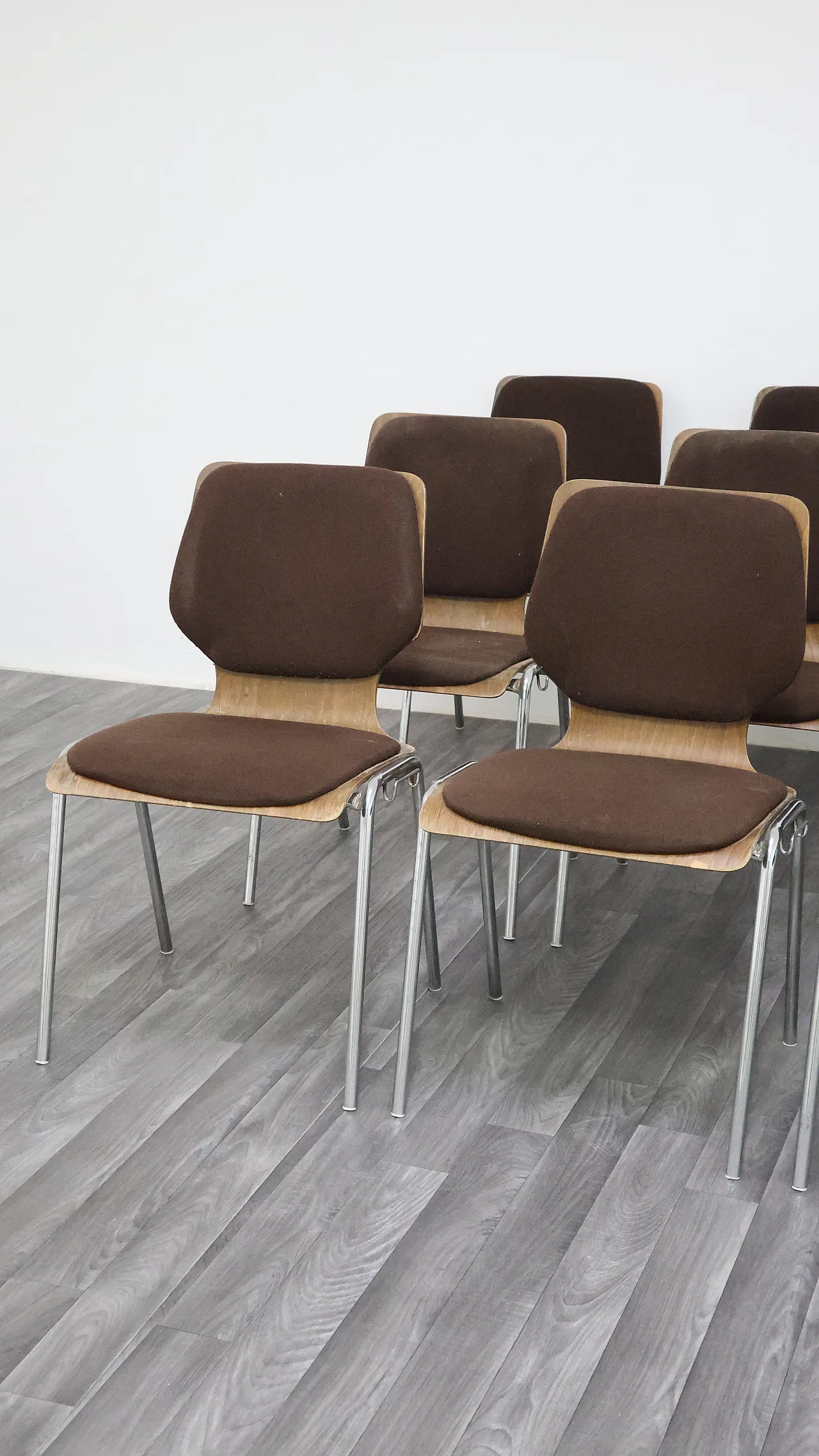 12 office chairs by Carlo Ratti, 1970s 11