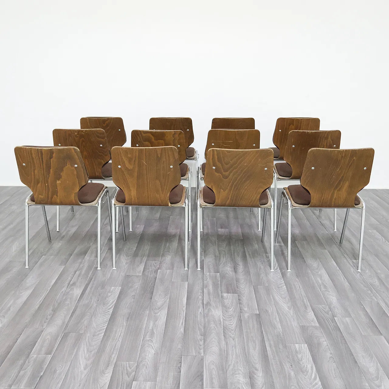 12 office chairs by Carlo Ratti, 1970s 13
