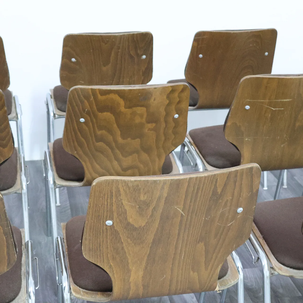 12 office chairs by Carlo Ratti, 1970s 19