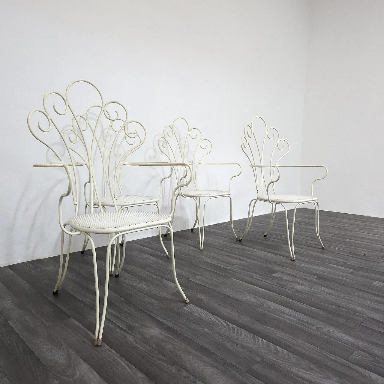 4 garden chairs by Lio Carminati, 1950s 2