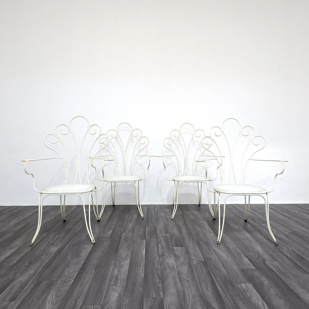 4 garden chairs by Lio Carminati, 1950s 3