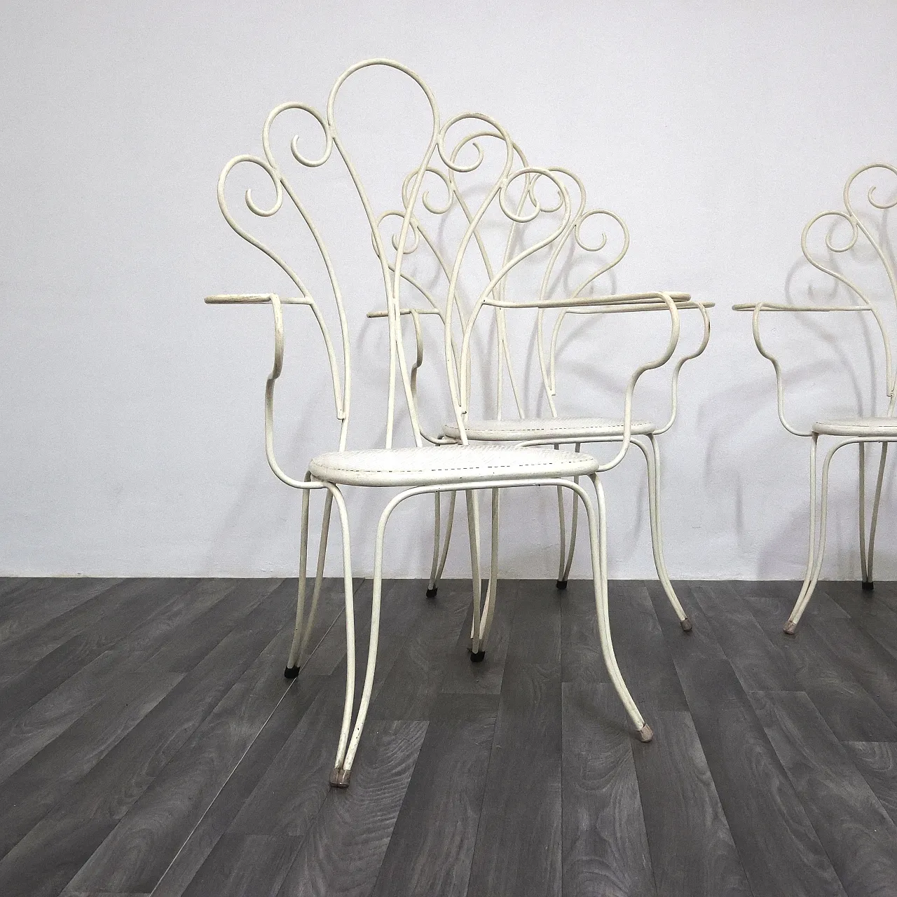 4 garden chairs by Lio Carminati, 1950s 4