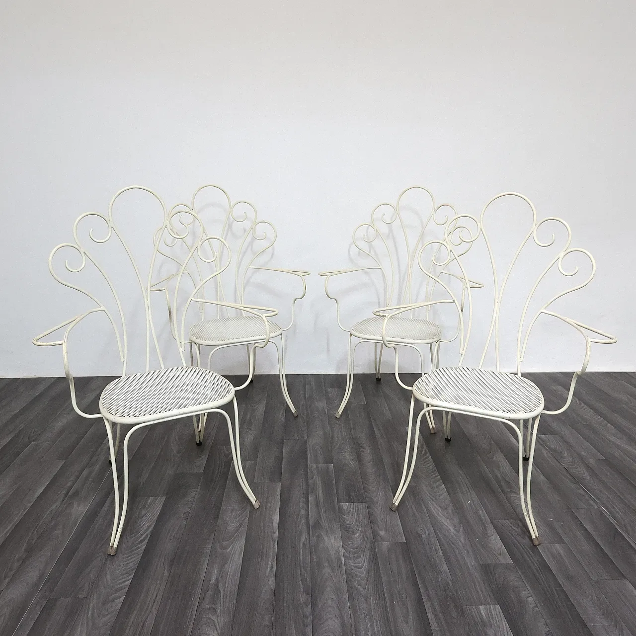 4 garden chairs by Lio Carminati, 1950s 7