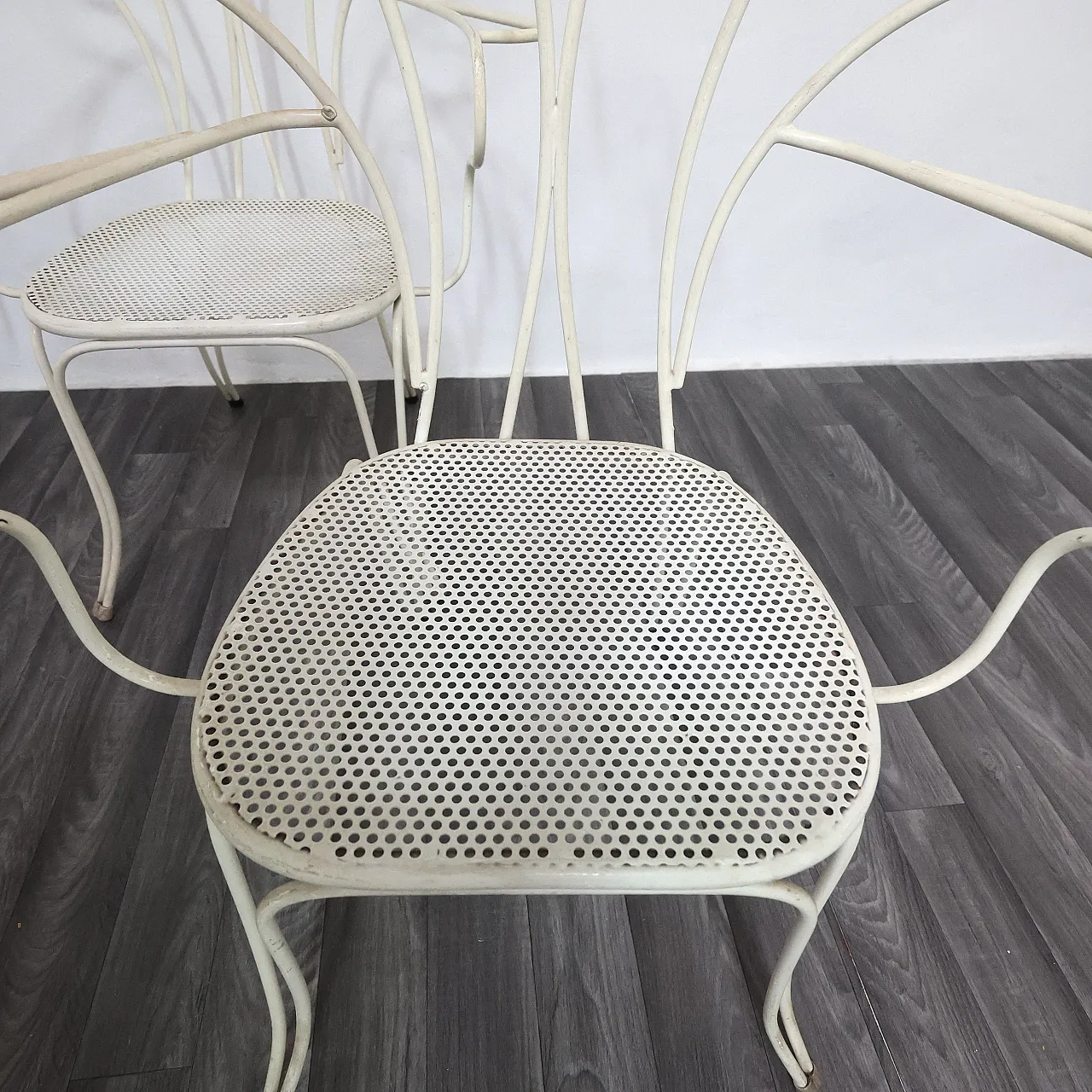 4 garden chairs by Lio Carminati, 1950s 12