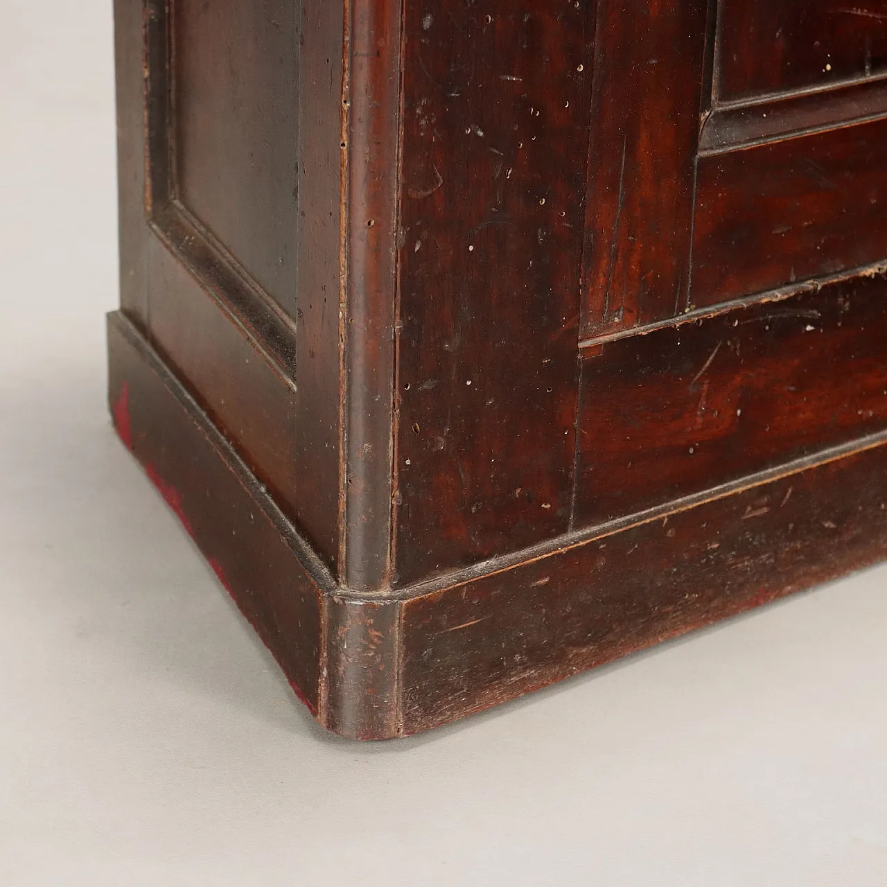 Credenza arrotondata in noce e pioppo, metà '800 6