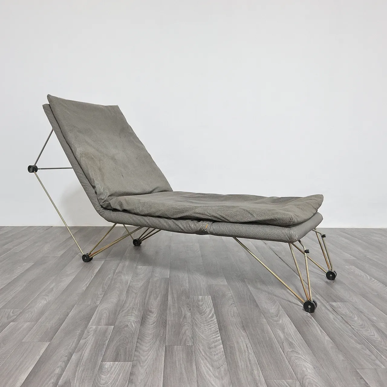 Geometric Postmodern Lounge Chair, 80s 4