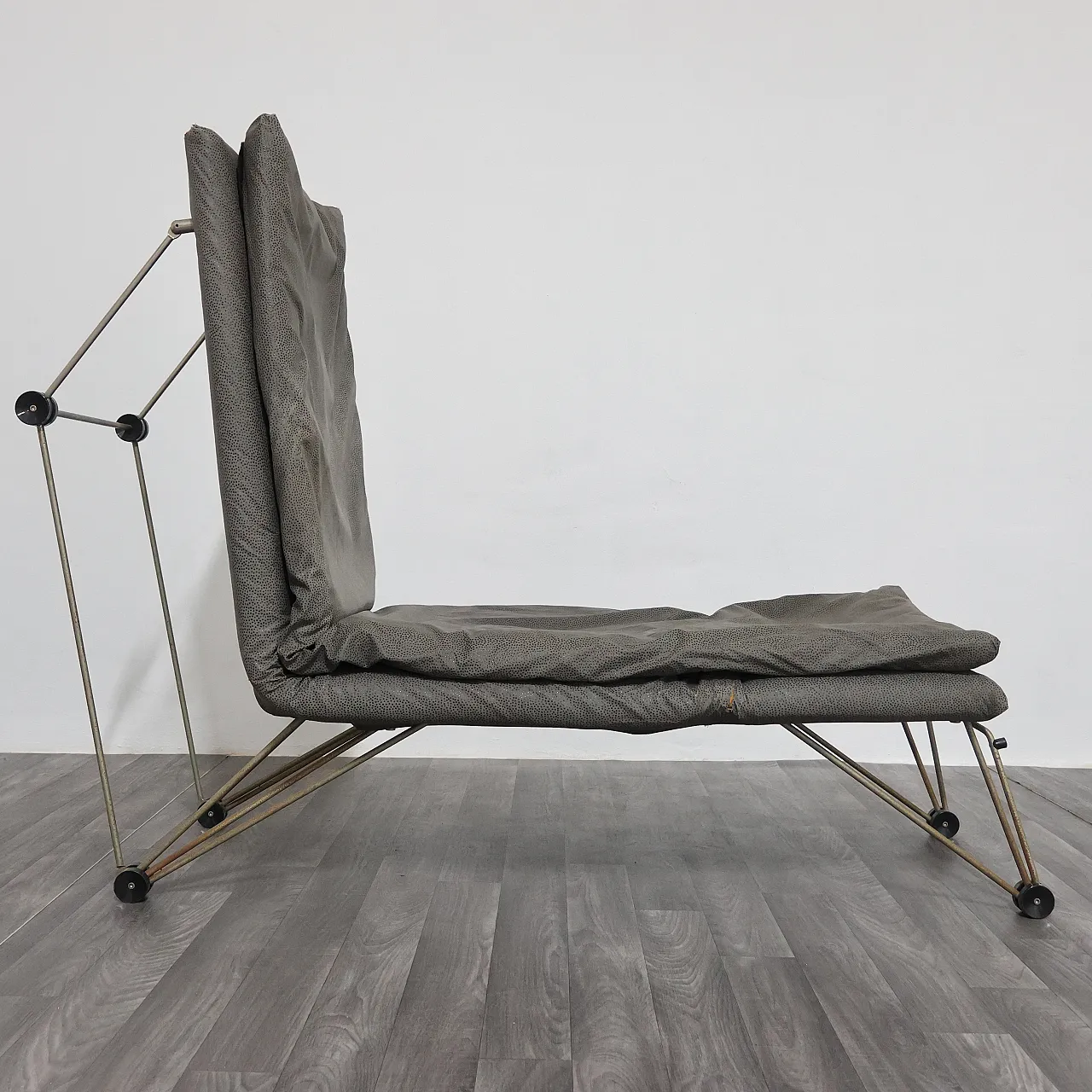 Geometric Postmodern Lounge Chair, 80s 6