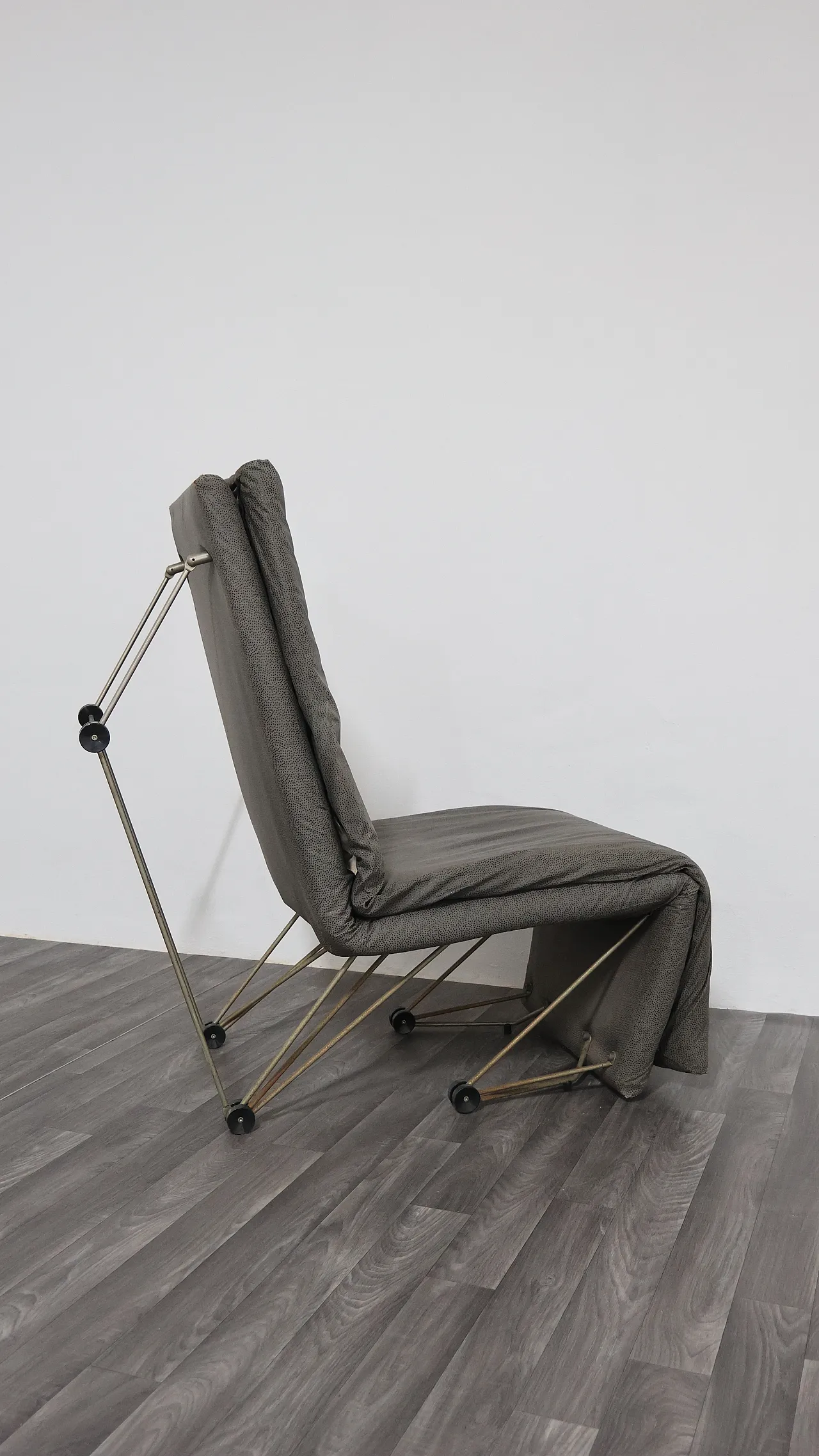 Geometric Postmodern Lounge Chair, 80s 10