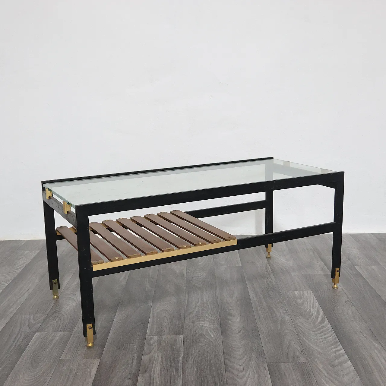 Wooden coffee table, Sant'Ambrogio & De Berti, 1960s 1