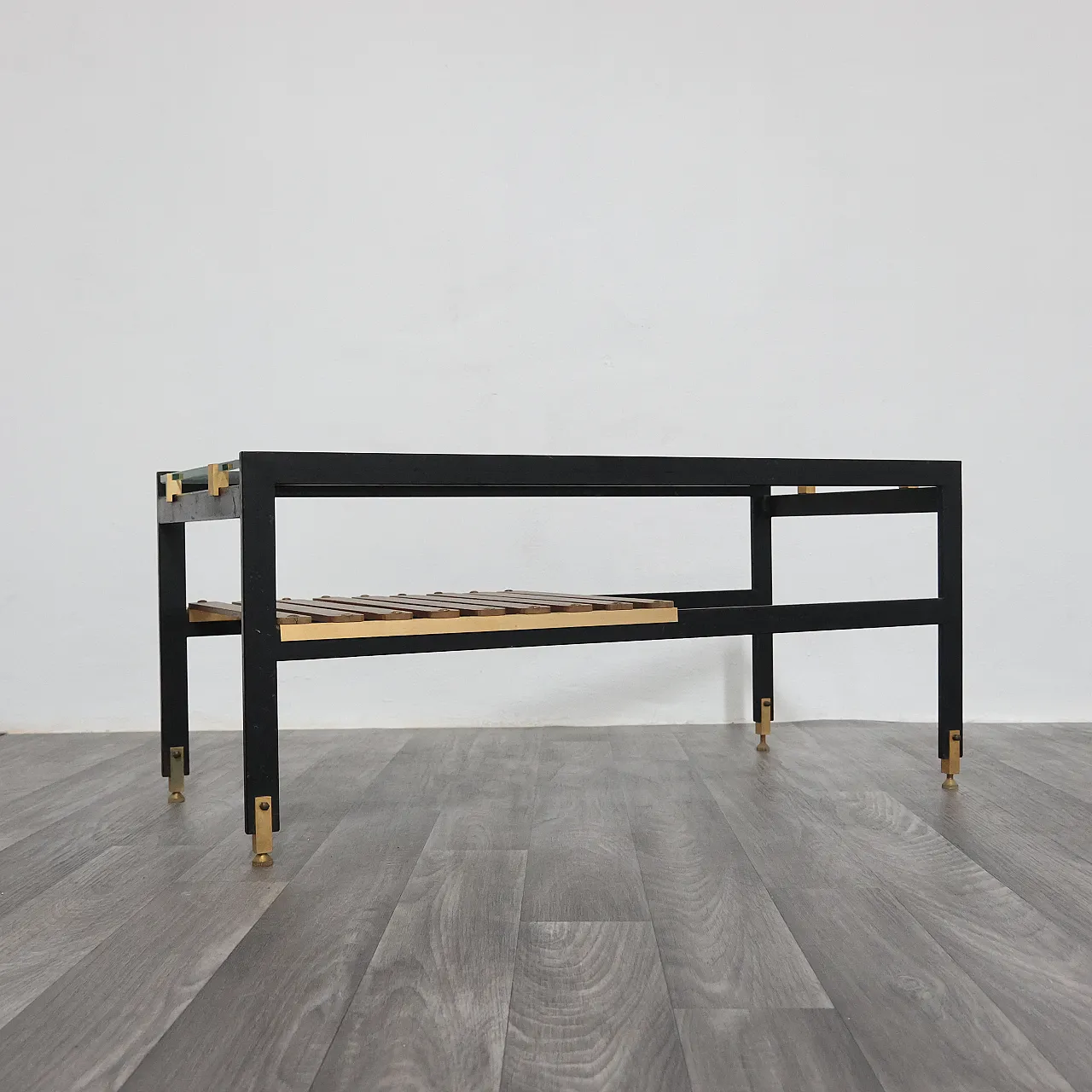 Wooden coffee table, Sant'Ambrogio & De Berti, 1960s 4