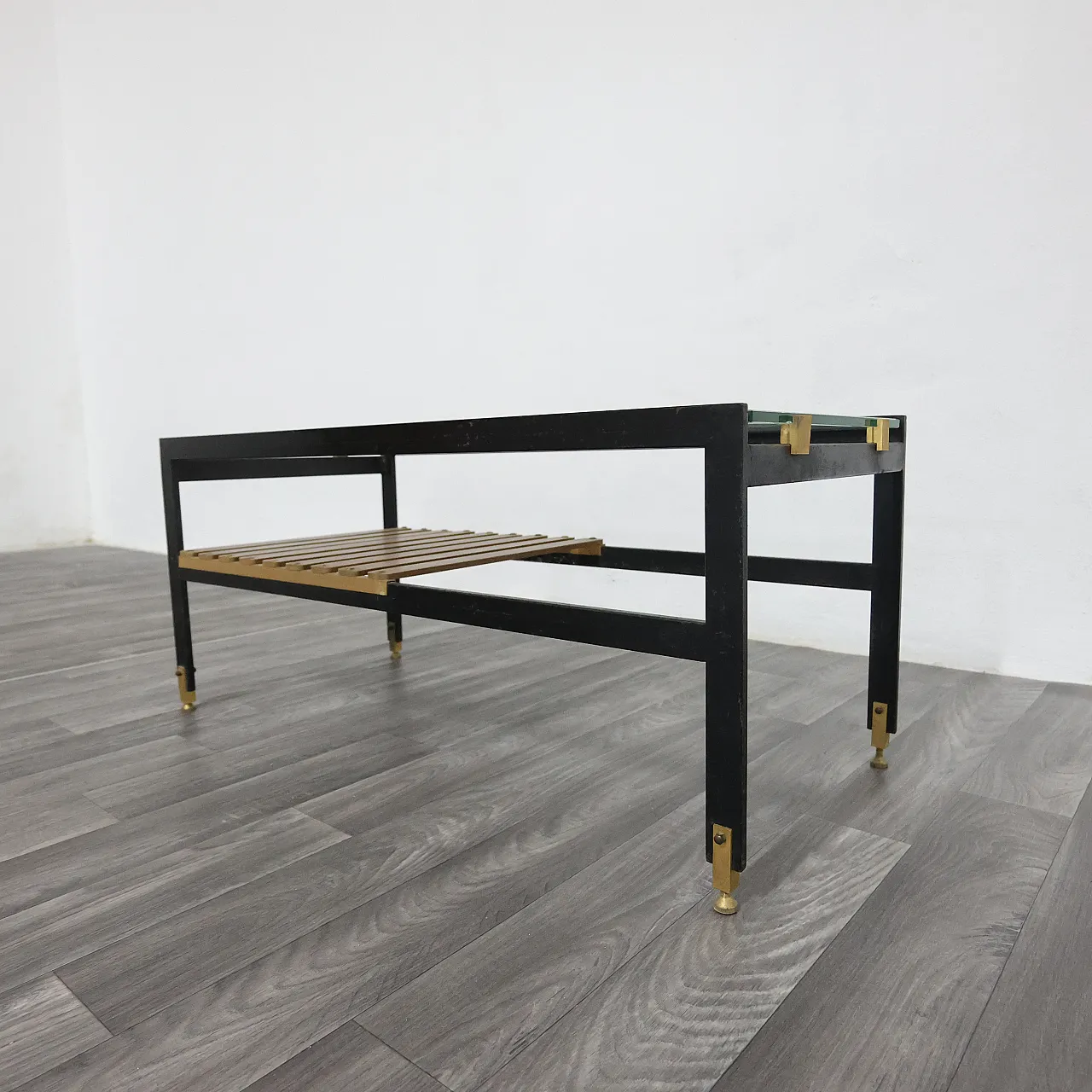 Wooden coffee table, Sant'Ambrogio & De Berti, 1960s 10