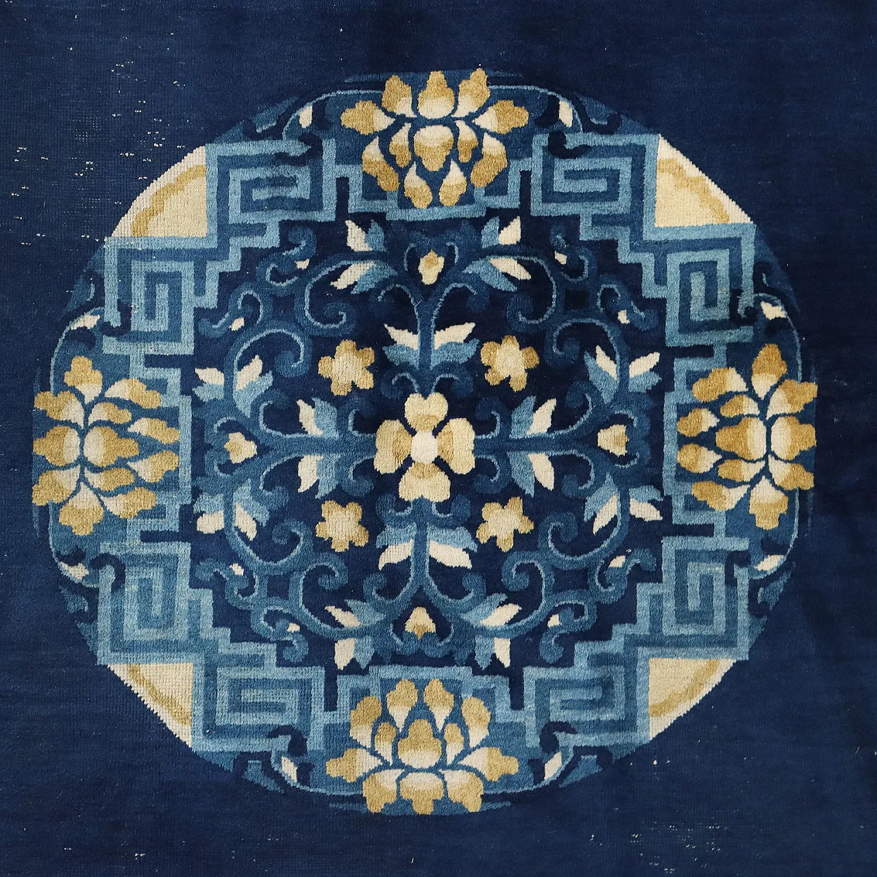 Tappeto cinese Pechino in cotone e lana 3