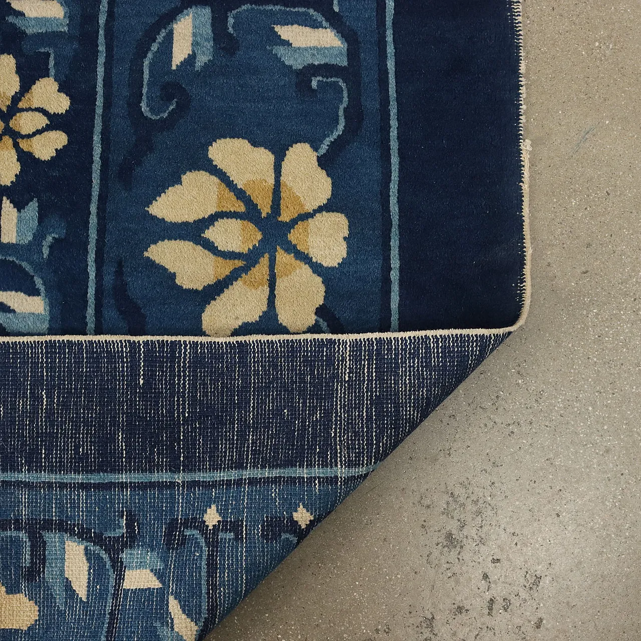 Tappeto cinese Pechino in cotone e lana 10