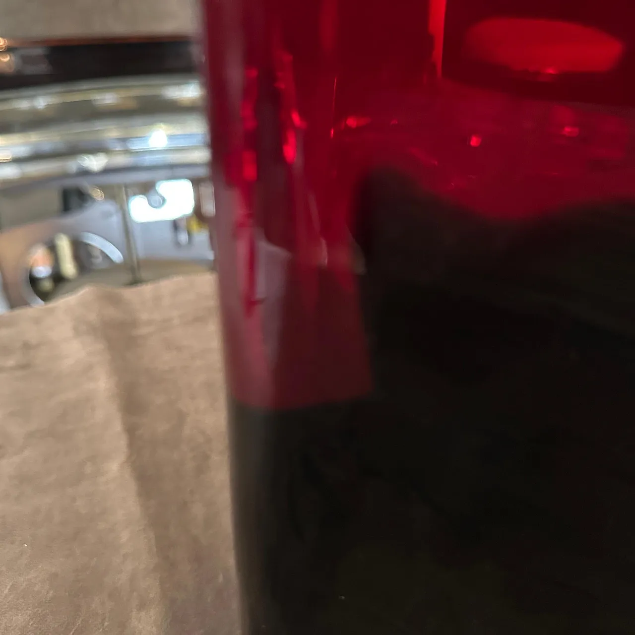 Modern red and black Murano glass vase by Carlo Moretti, 1980s 12