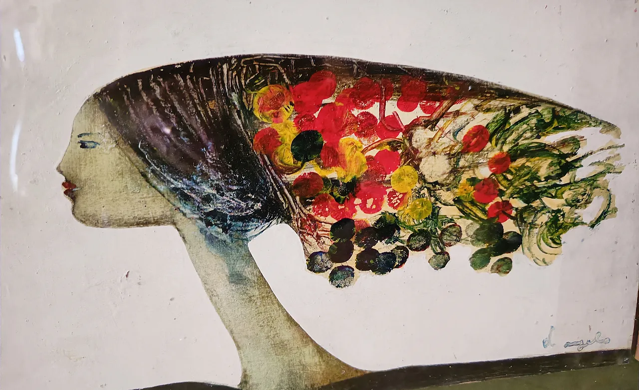 Cesare D'Angelo, oil on surrealist masonite, late 20th century 2