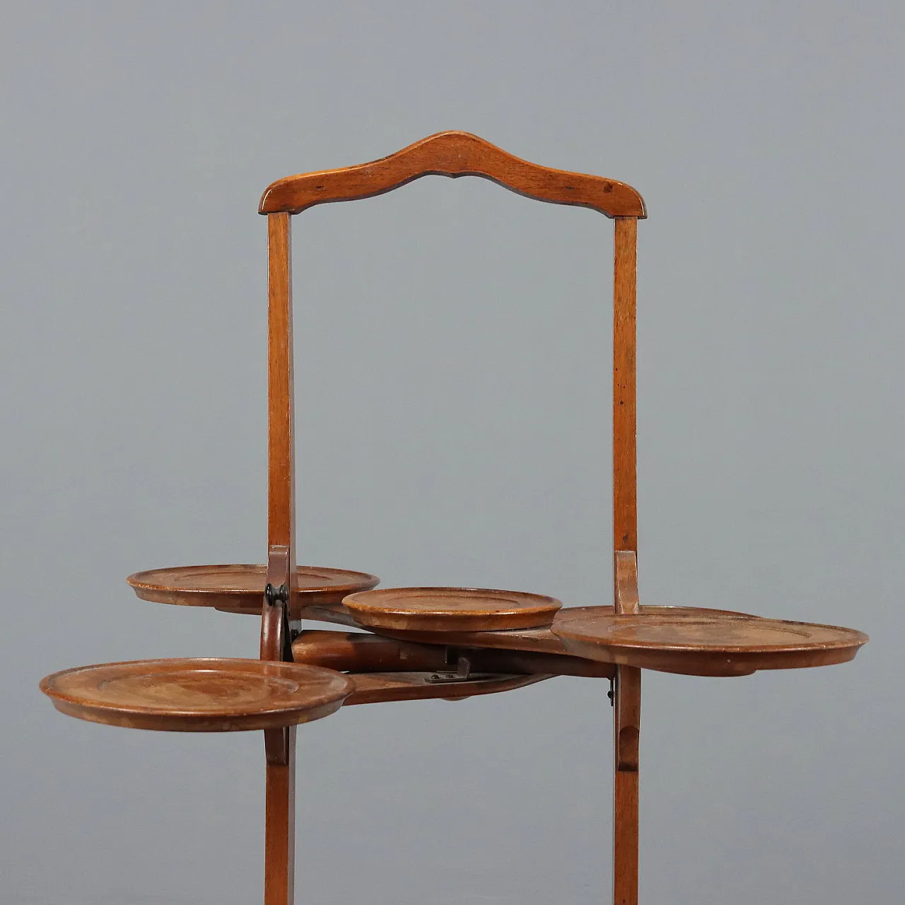 Walnut valet table with trays, 19th century 8