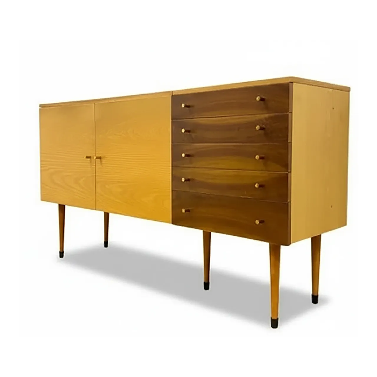 Mid-Century Chest of Drawers by Jitona, Czech Brussels Style, 1960s 1