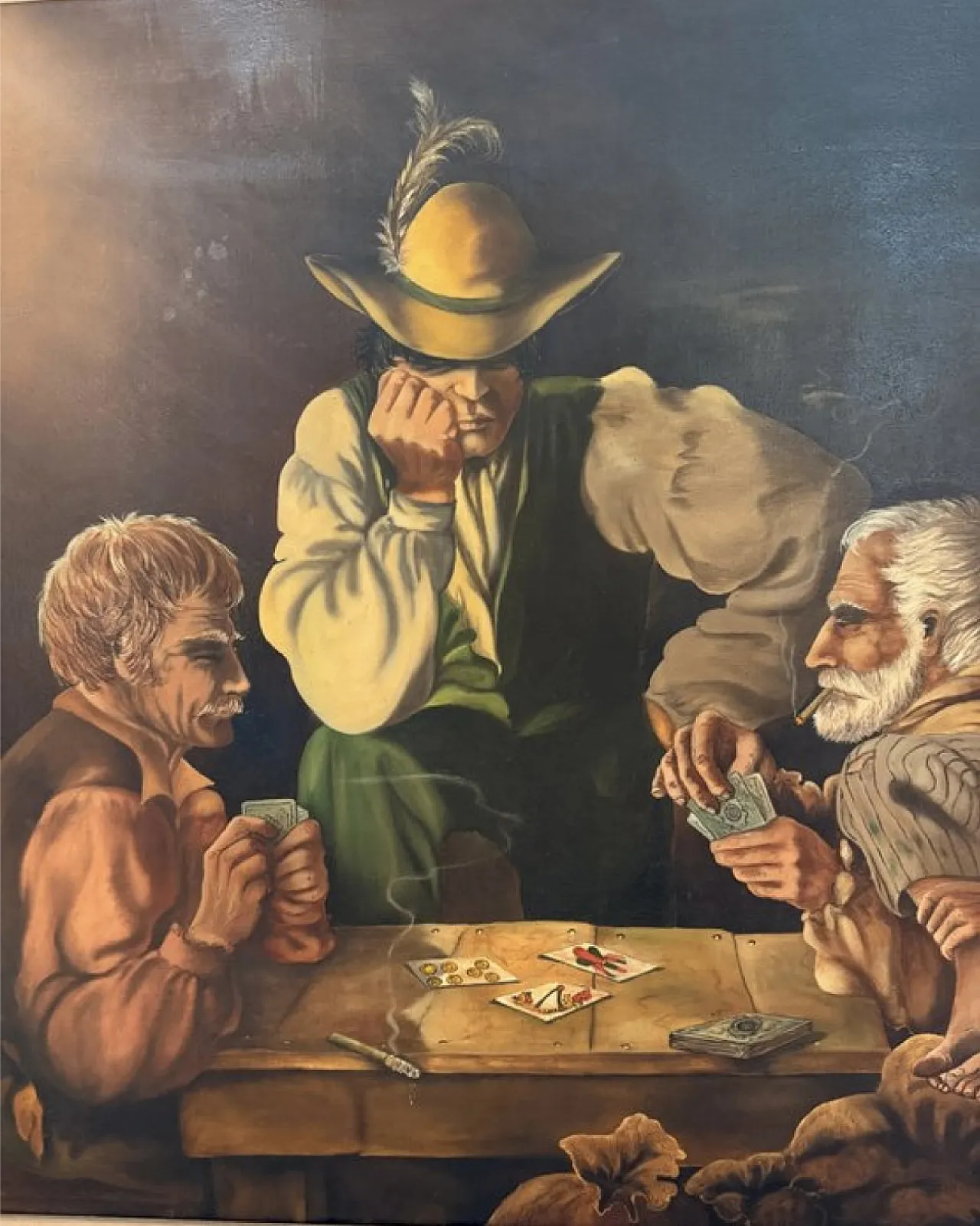 Salvo Benanti oil painting on canvas, 70s 2