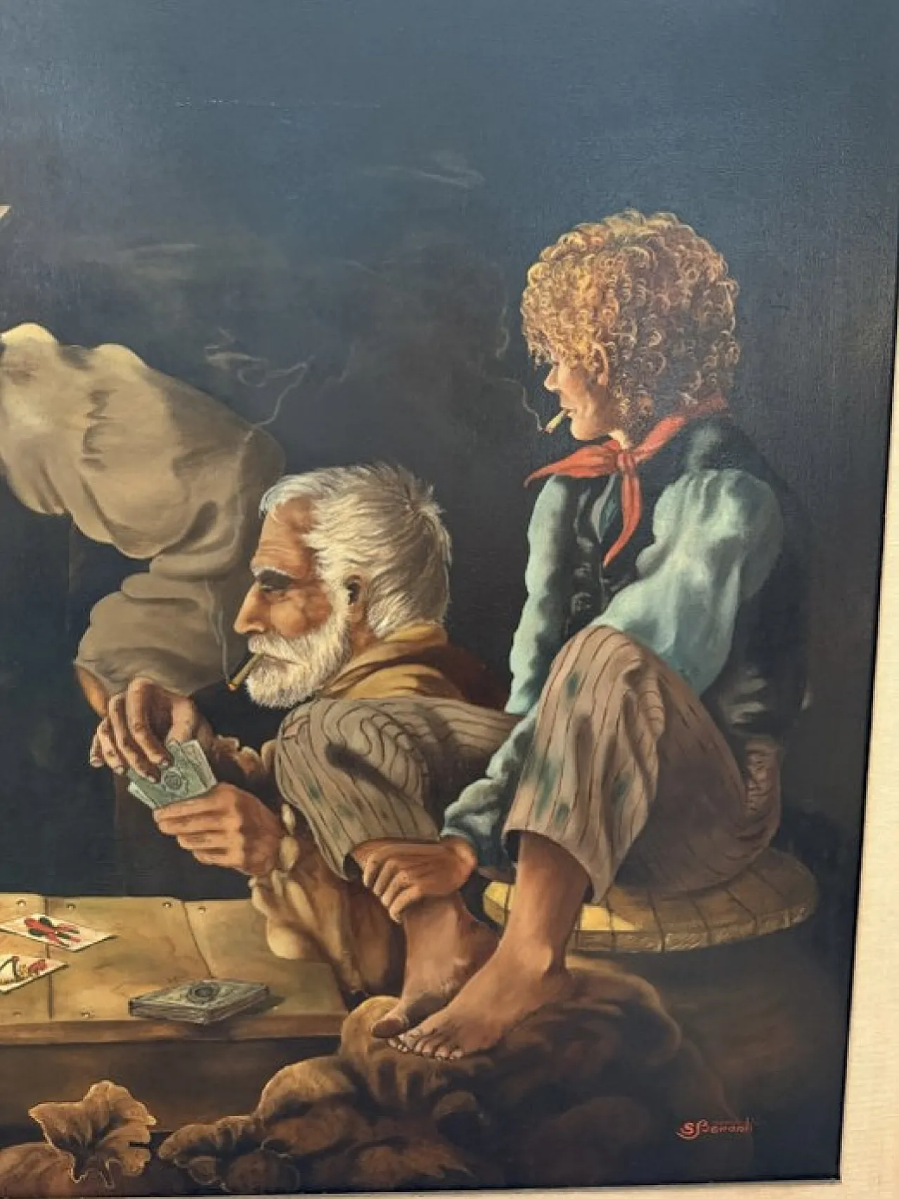 Salvo Benanti oil painting on canvas, 70s 3