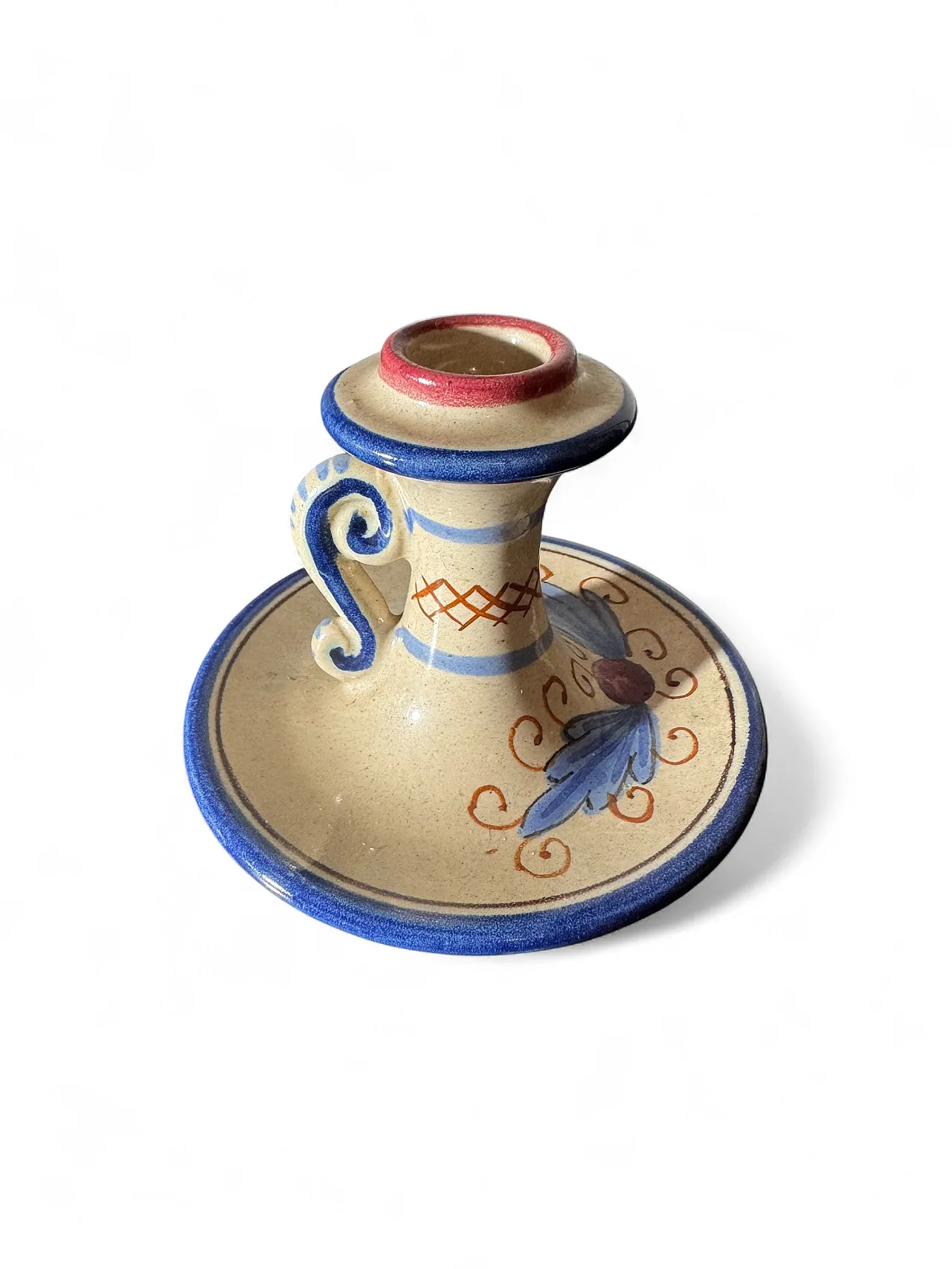 Italian artistic ceramic candle holder FC Deruta 4