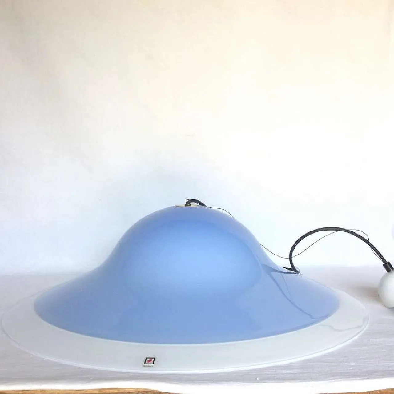 MURANO DUE sospensione Campanula in vetro di Murano, anni '80 3