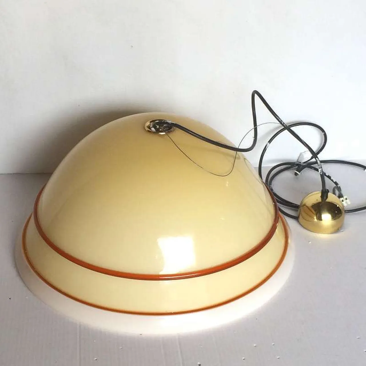 MURANO DUE lampada a sospensione in vetro di Murano, anni '80 2