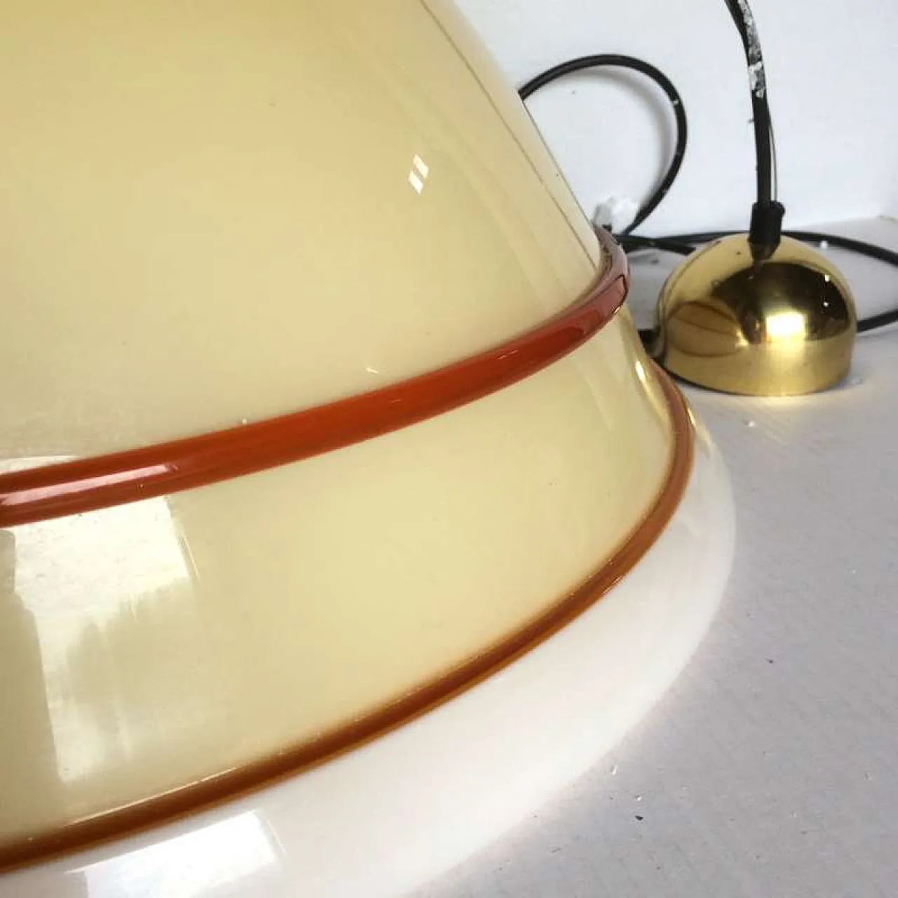 MURANO DUE lampada a sospensione in vetro di Murano, anni '80 4