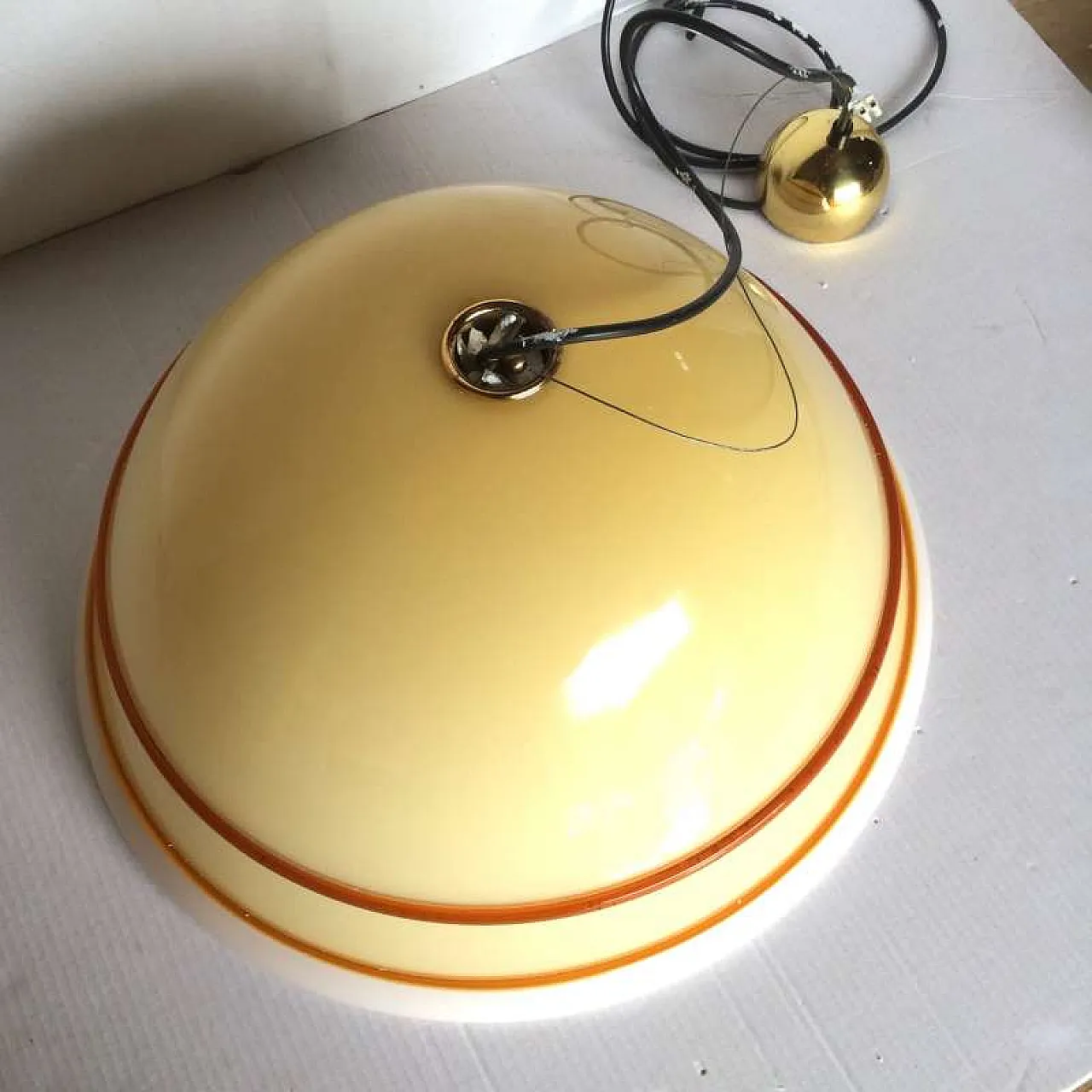 MURANO DUE lampada a sospensione in vetro di Murano, anni '80 6