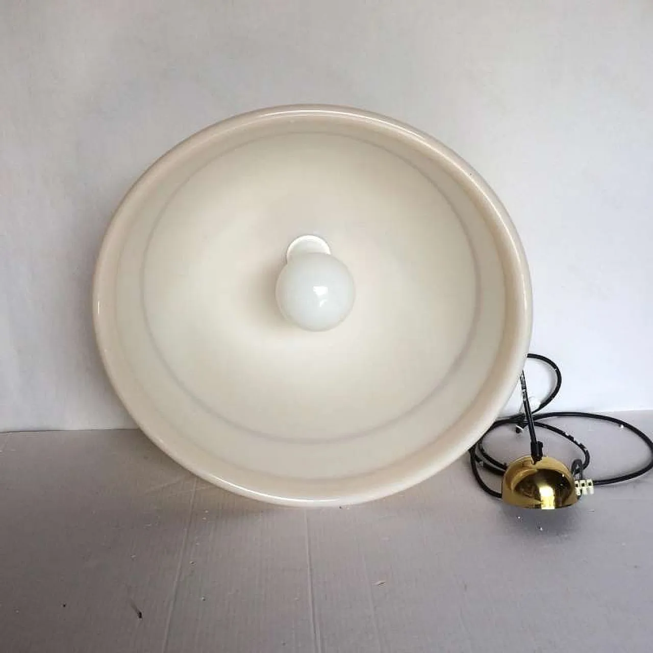 MURANO DUE lampada a sospensione in vetro di Murano, anni '80 7