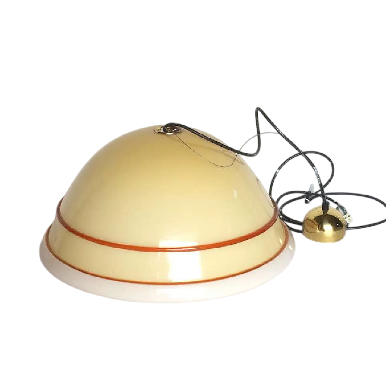 MURANO DUE lampada a sospensione in vetro di Murano, anni '80 11