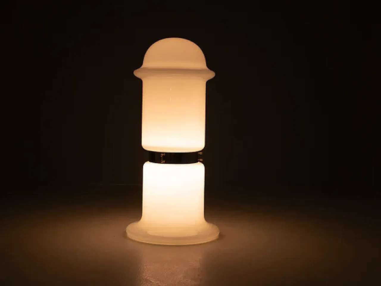 Lampada da terra in vetro pieno di Karel Volf, fine '900 6