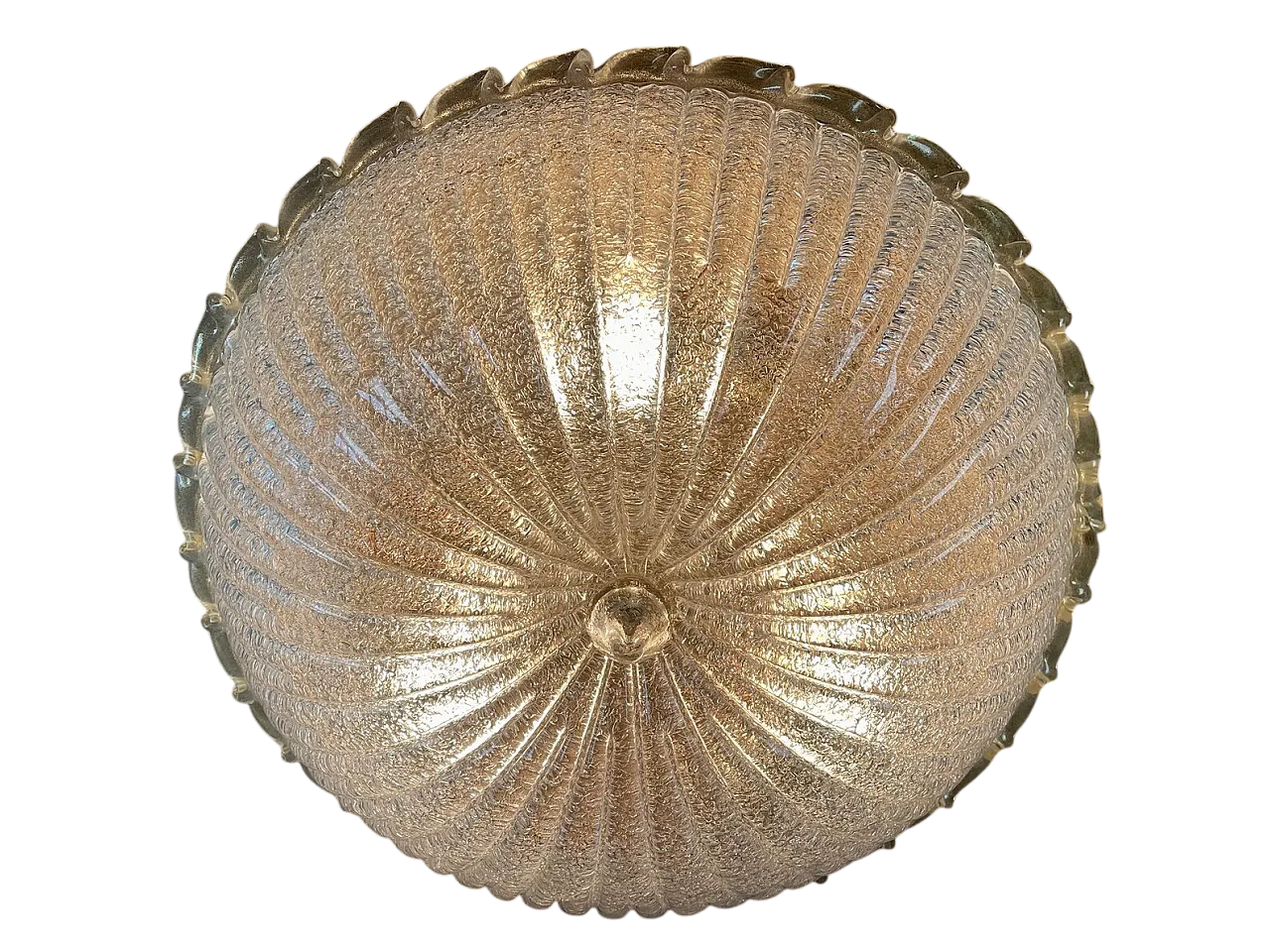 Plafoniera XL in vetro artistico di Murano, anni '90 7