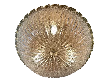 Plafoniera XL in vetro artistico di Murano, anni '90