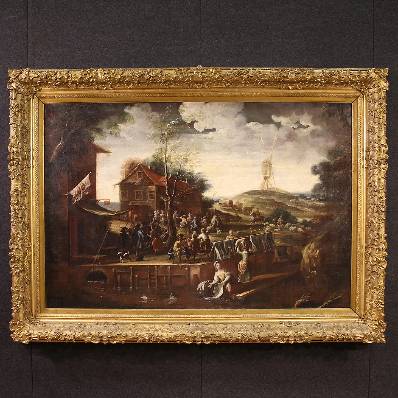 Flemish landscape painting, 17th century 1