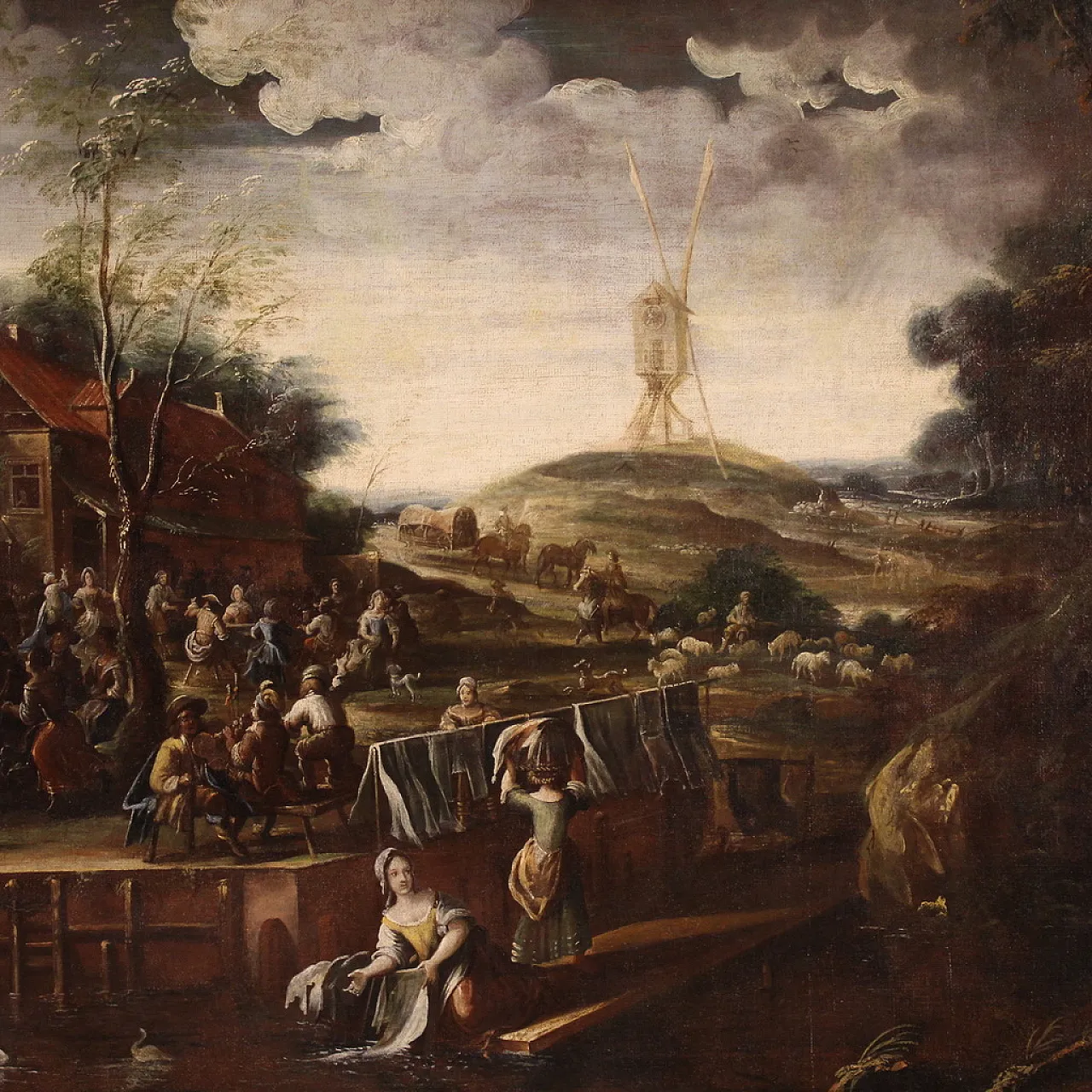 Flemish landscape painting, 17th century 4