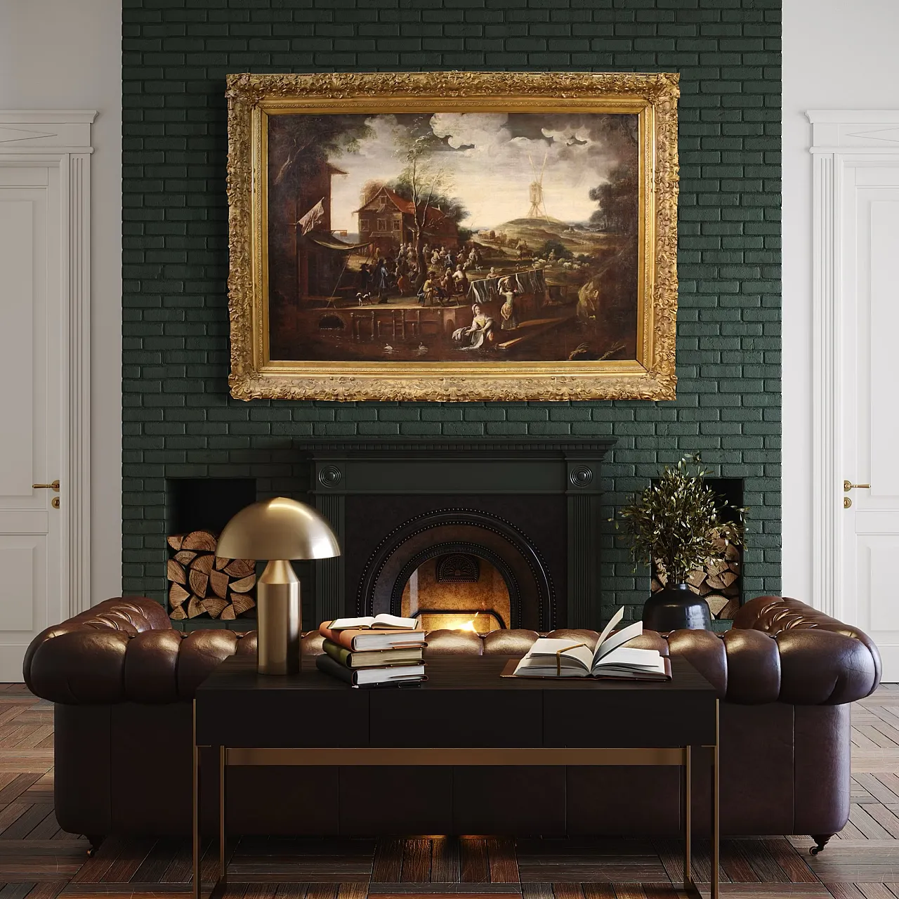 Flemish landscape painting, 17th century 6