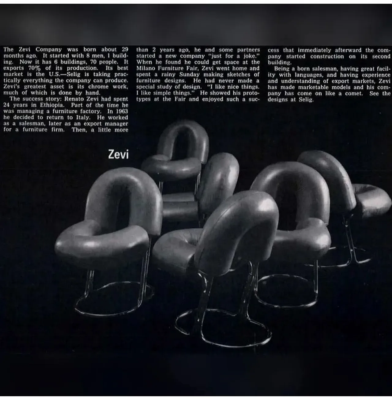 Sedia in stile Space Age in velluto verde e acciaio, Renato Zevi 17