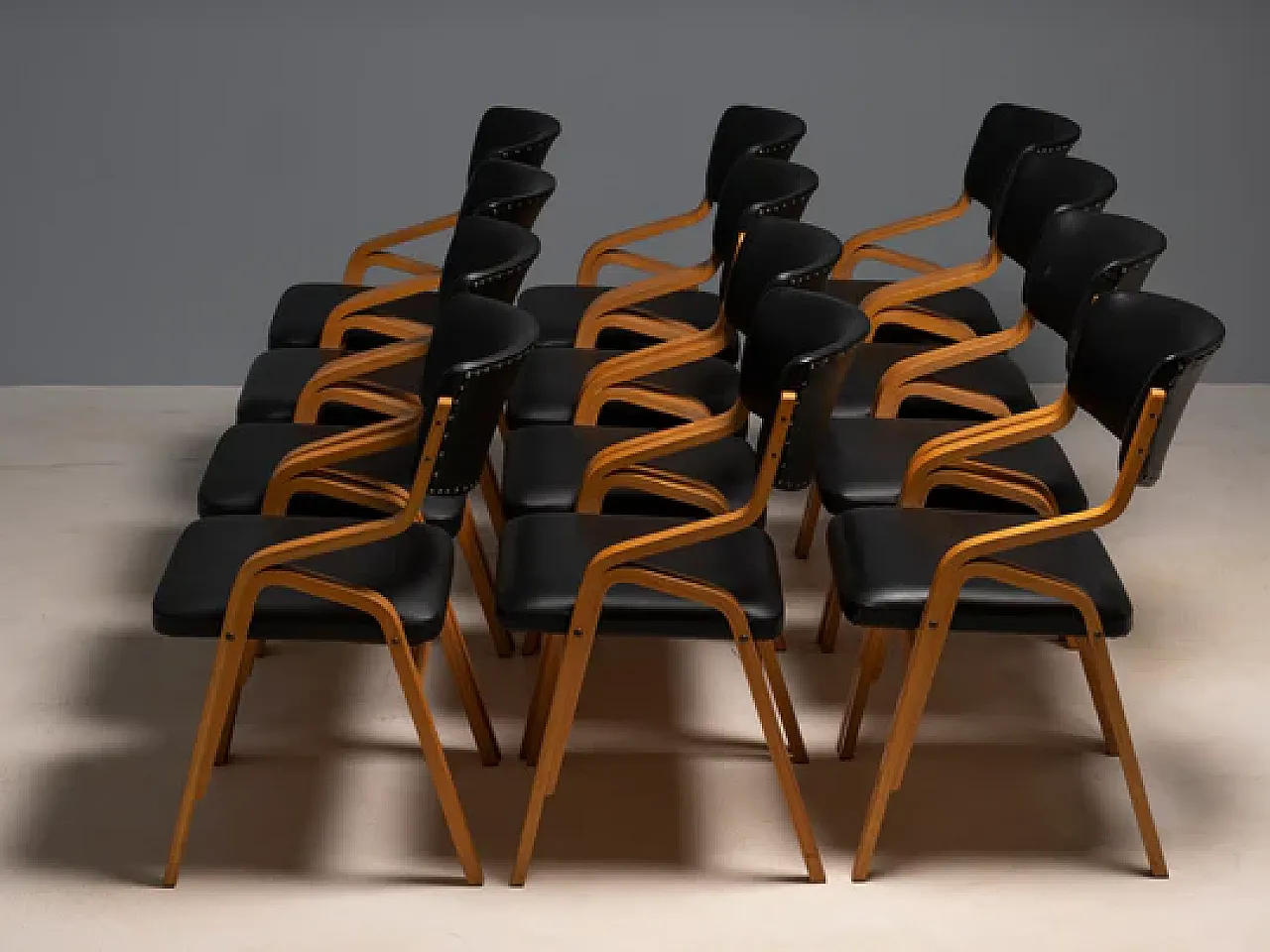 12 Chairs by Ludvík Volák, late 20th century 4