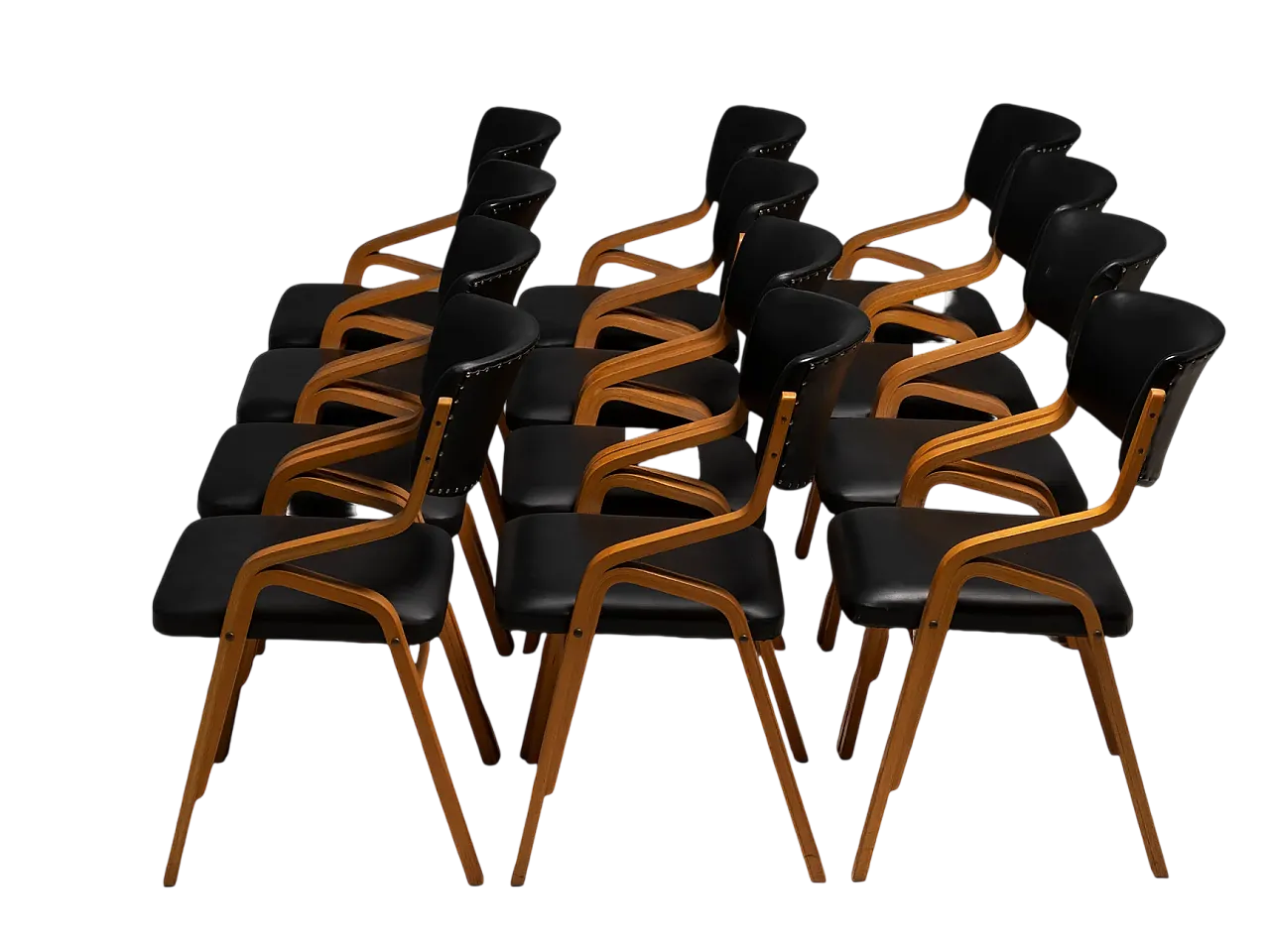 12 Chairs by Ludvík Volák, late 20th century 10