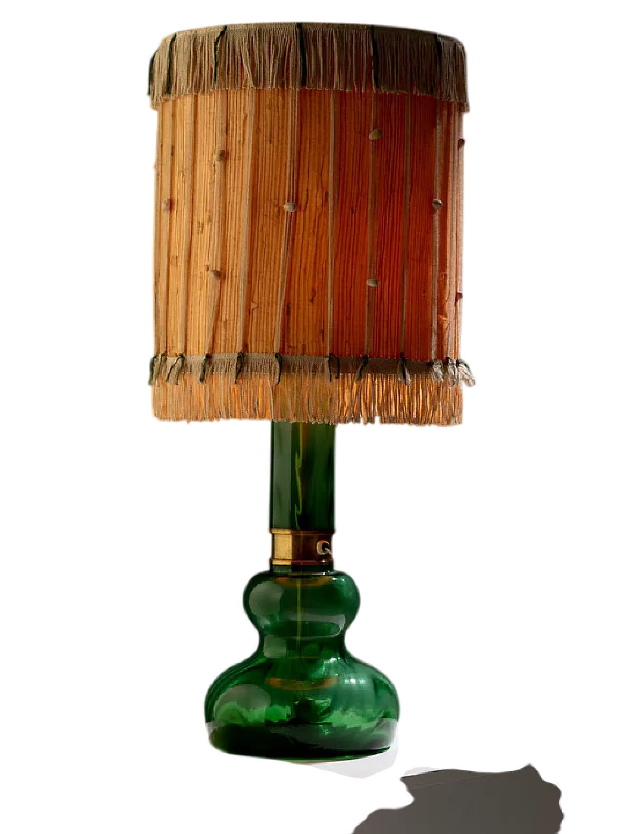 Lampada da tavolo in vetro di Karl Wiedmann, anni '30 9